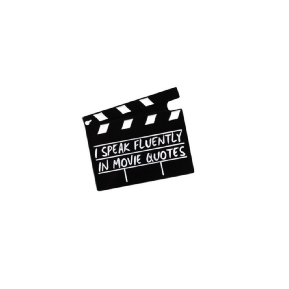 NEW I Speak in Fluent Movie Quotes Metal Pin